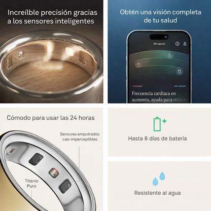 Anillo Inteligente | Mide tu sueño, ejercicio y calorías